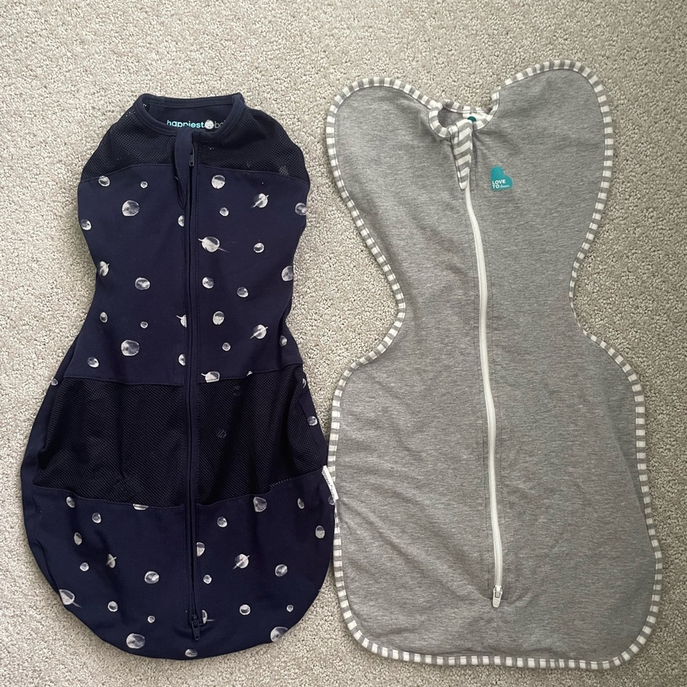 Happiest Baby and Love to Dream sleep sacks
